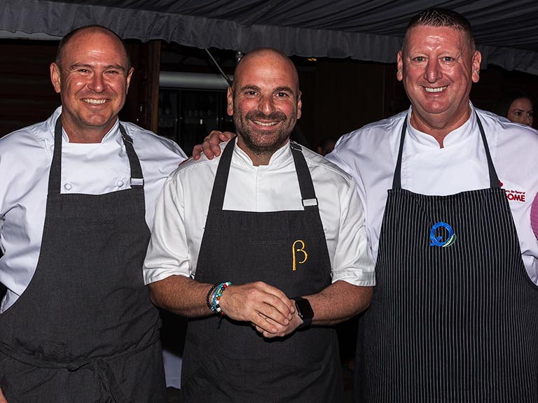 Kagome Fundraiser Chefs Glenn Austin, George Calombaris, Luke Croston and Ryan Stevenson